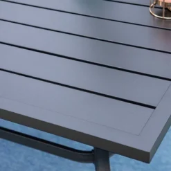 7pc Outdoor Dining Dining Set With Metal Slat Top Table & Cast Aluminum Chairs - Captiva Designs -VIDAXL Sale Store GUEST b65d627e 95ee 4e13 bcb2 9f2767922d1b 2