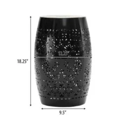 Mosaic Patio Side Table With Roman-patterned Ceramic Tile Top And Iron Frame, Outdoor End Table For Patio -Christopher Knight Home 12 Mosaic Patio Side Table With Roman-patterned Ceramic Tile Top And Iron Frame, Outdoor End Table For Patio -Christopher Knight Home -VIDAXL Sale Store GUEST b6cce5a3 89ad 4a7e b223 abf3d573b14d