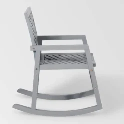 Slatted Chevron Acacia Wood Patio Rocking Chair - Saracina Home -VIDAXL Sale Store GUEST b7b893eb ad3c 4c88 b8b9 82130cfbfc97