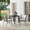 5pc Kaplan Outdoor Steel Round Dining Set Oatmeal/Bronze - Crosley -VIDAXL Sale Store GUEST b99fe4b9 4690 49f6 a94d d93637e59e83