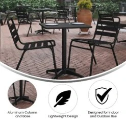 Flash Furniture Mellie 23.5'' Square Aluminum Indoor-Outdoor Table With Base 15 Flash Furniture Mellie 23.5'' Square Aluminum Indoor-Outdoor Table With Base -VIDAXL Sale Store GUEST b9a26ec5 5b43 4fb9 9401 d19d6a14172e