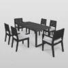 Nestor 7pc Acacia Wood Dining Set - Dark Gray/Light Gray - Christopher Knight Home -VIDAXL Sale Store GUEST ba63e026 3912 4cb8 a515 cf5487f58516