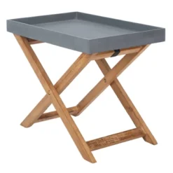 Alten Side Table - Natural/Gray - Safavieh -VIDAXL Sale Store GUEST bb84162d 01c2 4ecd a74c e6662347f71c