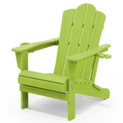 HYLEORY HDPE Folding Adirondack Chair With 2 Cup Holder - Composite Adirondack Chair -VIDAXL Sale Store GUEST bbca59c0 f0e5 4747 8864 937daf956d76