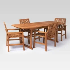 5pc Slatted Extendable Acacia Wood Patio Dining Set - Saracina Home 19 5pc Slatted Extendable Acacia Wood Patio Dining Set - Saracina Home -VIDAXL Sale Store GUEST bc70cb01 d877 45b9 abc8 5ef3dadb9cf0