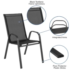 Emma And Oliver 4 Pack Outdoor Stack Chair With Flex Comfort Material - Patio Stack Chair 26 Emma And Oliver 4 Pack Outdoor Stack Chair With Flex Comfort Material - Patio Stack Chair -VIDAXL Sale Store GUEST bca1dfd6 6e3d 4da6 8379 3843356533e8