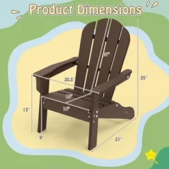 Tangkula 2PCS Kid's Adirondack Chair All-Weather HDPE Toddler Lawn Chair W/ Ergonomic Design 20 Tangkula 2PCS Kid's Adirondack Chair All-Weather HDPE Toddler Lawn Chair W/ Ergonomic Design -VIDAXL Sale Store GUEST be958857 3a32 4db1 8794 e0f370565fff