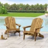 2pk Bellwood Outdoor Acacia Wood Folding Adirondack Chairs Natural - Christopher Knight Home -VIDAXL Sale Store GUEST becf2606 8a66 4011 8bfb 475669cd73b0