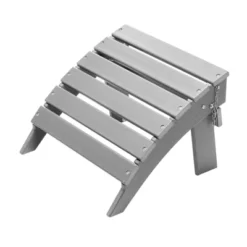 VEVOR Adirondack Ottoman, 16.9L X 18.9W X 13H Inch HDPE Plastic Folding Adirondack Ottoman, Weather-Resistant Foot Rest For Adirondack Chair, Gray -VIDAXL Sale Store GUEST c03a4e97 1d82 4f7e be9c 0e67544656f1