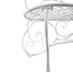38" X 62" Metal Butterfly Outdoor Bench White - Alpine Corporation -VIDAXL Sale Store GUEST c2a6857c bab8 48f9 b97f 9749c0d99e2c