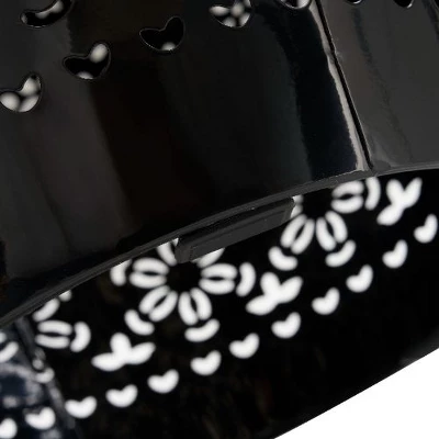 Mosaic Patio Side Table With Roman-patterned Ceramic Tile Top And Iron Frame, Outdoor End Table For Patio -Christopher Knight Home 7 Mosaic Patio Side Table With Roman-patterned Ceramic Tile Top And Iron Frame, Outdoor End Table For Patio -Christopher Knight Home - Image 7