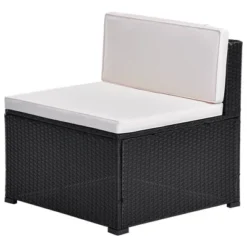 10pc Wicker Patio Sectional Seating Set With Cushion - Black/Beige - GODEER 16 10pc Wicker Patio Sectional Seating Set With Cushion - Black/Beige - GODEER -VIDAXL Sale Store GUEST c3e52b0d d620 4153 be83 78bf0b021c20