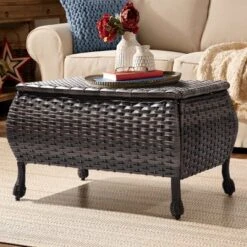 UPTIOT Rectangular Wicker Outdoor Coffee Table Brown -VIDAXL Sale Store GUEST c457ab88 3c99 4fdc 9a02 6d8a1600e50e