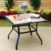 5pc Patio Set With Square Steel Table & Lightweight Aluminum Frame Sling Chairs - Captiva Designs -VIDAXL Sale Store GUEST c46bebdd f7fb 4c58 8d78 186302b76c83