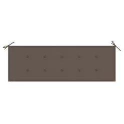 VidaXL Solid Eucalyptus Wood 3-Seater Patio Bench With Taupe Cushion - 59.1x23.6x35 - Outdoor Garden Bench For Patio, Terrace - Sturdy And Comfortable -VIDAXL Sale Store GUEST c4c06e2c f6ad 47af bbf6 7b6569d735c6