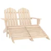 VidaXL Garden Chair White Fir Wood 2-seater Ergonomic Adirondack Chair - Light Brown -VIDAXL Sale Store GUEST c6092db1 8576 4773 a8ba 3cf8c4b71778