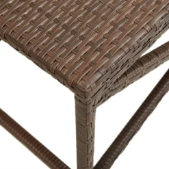 VidaXL Outdoor Patio Bench Outdoor Garden Bench With Steel Frame Poly Rattan - Brown 47.2" -VIDAXL Sale Store GUEST c7b1ebce e681 4cd3 ae00 6d85a22da411
