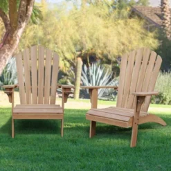 Sherwood Oversized Adirondack Chair With Cup Holder - Teak - Cambridge Casual -VIDAXL Sale Store GUEST c7d90744 d1df 4995 81bc 80763d8a75f7