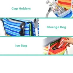 Tangkula 2 Pack Of Folding Beach Chair Portable Backpacking Chair With Cup Holder Headrest Storage Bag For Outdoor -VIDAXL Sale Store GUEST c833da50 4b2b 4251 9031 7cc5eb6f21ea