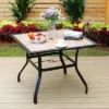 5pc Patio Set With Faux Wood Table & Metal Chairs - Captiva Designs -VIDAXL Sale Store GUEST c9837c9f 5ac2 4f2d 8a79 b355756f2a23 1