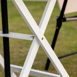 Outsunny Foldable Dining Table, Square Wood Side Table, Portable Bistro Table With Umbrella Hole For Outdoor Patio, Garden Or Backyard -VIDAXL Sale Store GUEST ca101e48 c0f0 492f a467 d24b3b1f33f0