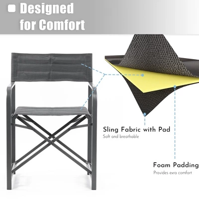 Aoodor Portable Aluminum Camping Chair-4 Chairs 3 Aoodor Portable Aluminum Camping Chair-4 Chairs - Image 3