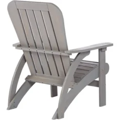 Teal Island Designs Dylan Gray Wash Wood Adirondack Chair -VIDAXL Sale Store GUEST cbaa5214 f841 444d b90e bef7b6480698