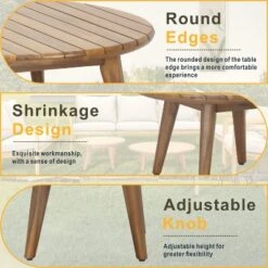 Moda Furnishings Acacia Wood Patio Outdoor Side Table -VIDAXL Sale Store GUEST cc2f72db 32c0 4b91 973f 6bd4ee98f1bd