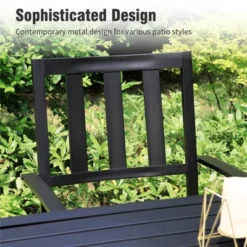 Captiva Designs 8pc Patio Dining Slat-top Rectangle Table & Stackable Steel Chairs & 13ft Large Umbrella 20 Captiva Designs 8pc Patio Dining Slat-top Rectangle Table & Stackable Steel Chairs & 13ft Large Umbrella -VIDAXL Sale Store GUEST cc9a5a22 af0c 4402 bc78 b12952864196