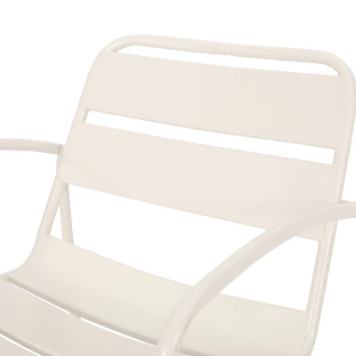 Christopher Knight Home Cowan Outdoor Iron Open Back Accent Chairs (Set Of 2) 8 Christopher Knight Home Cowan Outdoor Iron Open Back Accent Chairs (Set Of 2) - Image 8