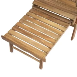 Rustic Foldable Acacia Wood Adirondack Chair With Slatted Design & Wide Armrests For Outdoor Use-Coolbibila -VIDAXL Sale Store GUEST cd9457c7 91a1 46be a405 053df5f876d8