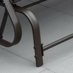 Outsunny 47" Outdoor Double Glider Bench For 2 Person, Patio Glider Armchair Swing Chair For Backyard With Mesh Seat And Backrest, Steel Frame -VIDAXL Sale Store GUEST cdbdf1da dc12 4f32 b9c9 e282b722f3b8