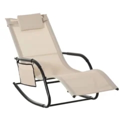 Outsunny Outdoor Rocking Recliner, Sling Sun Lounger With Removable Headrest And Side Pocket For Garden, Patio And Dec 20 Outsunny Outdoor Rocking Recliner, Sling Sun Lounger With Removable Headrest And Side Pocket For Garden, Patio And Dec -VIDAXL Sale Store GUEST ce357e5c 9d28 4dd6 9a7b 04f3e472c775