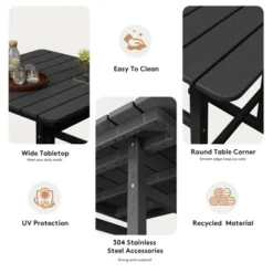 Hyleory 3-Piece HDPE Outdoor Patio Bar Set With Bar Stools -VIDAXL Sale Store GUEST cefb0947 1cdf 44ff a9f3 9eb3b0a81738