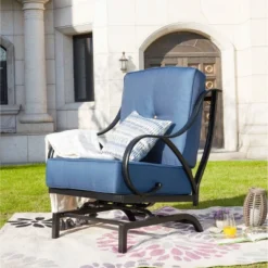 Steel Spring Patio Accent Chair - Lokatse -VIDAXL Sale Store GUEST d1497dfd b178 42b2 88bc bedd49fba168