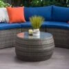 Parksville Round Patio Coffee Table - Gray - CorLiving -VIDAXL Sale Store GUEST d2a5a393 96b2 411b bc77 165159b0b974