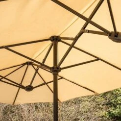 8pc Outdoor Dining Set With Metal Slat Top Table With Umbrella Hole & Swivel Chairs - Gray/Beige - Captiva Designs 24 8pc Outdoor Dining Set With Metal Slat Top Table With Umbrella Hole & Swivel Chairs - Gray/Beige - Captiva Designs -VIDAXL Sale Store GUEST d391b7b7 81f0 4844 9629 053dc2e7d62a