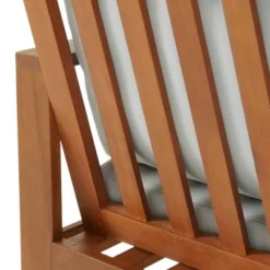 Weston Eucalyptus Wood Patio Chair With Cushions - Natural/Gray - Alaterre Furniture -VIDAXL Sale Store GUEST d3d86001 0ae9 49cc 8fc8 50e88d582363