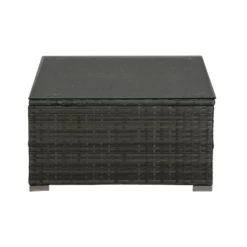 4pc Outdoor Wicker Conversation Set - Red/Brown - GODEER -VIDAXL Sale Store GUEST d4c9b095 82c5 46f1 94be 14096f43f446