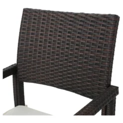 Rhode Island Set Of 2 Wicker Dining Chairs - Multibrown - Christopher Knight Home -VIDAXL Sale Store GUEST d52ea678 619a 4154 b6d0 2b52136e1c22