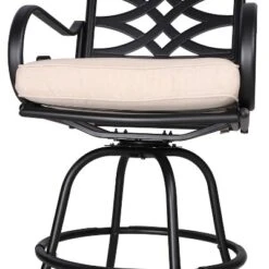 5pc Outdoor Bar Set With Swivel Stools With Cushions & Metal Table - Beige - Captiva Designs 15 5pc Outdoor Bar Set With Swivel Stools With Cushions & Metal Table - Beige - Captiva Designs -VIDAXL Sale Store GUEST d633489c 2c16 4de6 814c 0124b93eccda