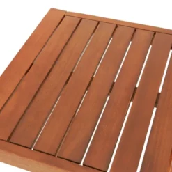 Grafton 23.5" Eucalyptus Wood Outdoor Cocktail Table - Natural - Alaterre Furniture -VIDAXL Sale Store GUEST d7334d05 8681 4764 855c 4931d442b5ba