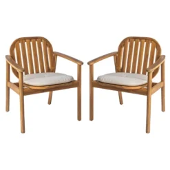 Acacia Wood Outdoor Dining Chairs Set Of 2,Wooden Patio Chairs With Cushions And Armrests,Slatted Back Arm Chairs For Garden Or Balcony-Koiai 13 Acacia Wood Outdoor Dining Chairs Set Of 2,Wooden Patio Chairs With Cushions And Armrests,Slatted Back Arm Chairs For Garden Or Balcony-Koiai -VIDAXL Sale Store GUEST d7e6d763 e23d 4eba 98d5 c63ef8481693