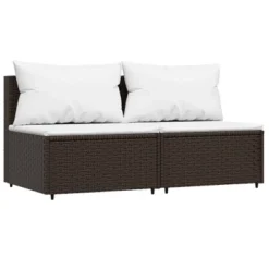 VidaXL Patio Middle Sofa Brown PE Rattan Medium Modular -VIDAXL Sale Store GUEST d9083d6b 4680 41e8 9459 621ee19bbef2