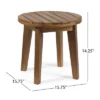 Syemin Patio End Tables Accent Side End Table For Outdoor And Indoor, Garden, Backyard Use, Special Design, Brown, 15.75"*15.75"*14.25" -VIDAXL Sale Store GUEST da692d1f fdea 4199 a0d3 1cb660c28beb