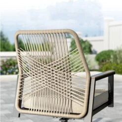 Captiva Designs 5pc Patio Slat-top Round Metal Dining Table And Thick Cushion Swivel Wicker Chairs -VIDAXL Sale Store GUEST dc6fbf07 8b8a 4479 b75e 4a10ffa15270