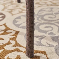 Collins 5pc Acacia Wood & Wicker Dining Set - Teak/Brown - Christopher Knight Home -VIDAXL Sale Store GUEST dcba00fb 52b6 4f0d 9dd1 a11d89a29f75