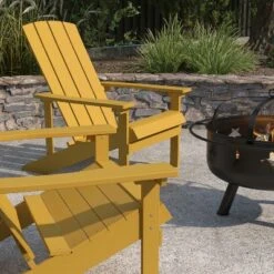 Merrick Lane Ayala 3 Piece Outdoor Leisure Set With Set Of 2 Poly Resin Adirondack Chairs And Star And Moon Iron Fire Pit -VIDAXL Sale Store GUEST ddd18b99 3424 4ee7 bb6f 2e962bd5ac75