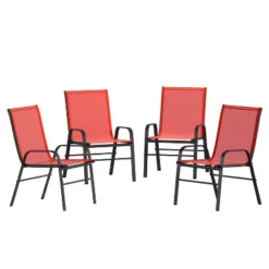 Emma And Oliver 4 Pack Outdoor Stack Chair With Flex Comfort Material - Patio Stack Chair 31 Emma And Oliver 4 Pack Outdoor Stack Chair With Flex Comfort Material - Patio Stack Chair -VIDAXL Sale Store GUEST de5e8292 b3f6 463c 8361 5c1f81c5d66d