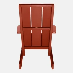 Italica 4pc Outdoor Set With Modern Adirondack Chairs, Double Wider Adirondack Chair & Side Table - Rustick Red - Highwood -VIDAXL Sale Store GUEST df67e5f4 a8d4 491a 914c aa4aa54ebd37